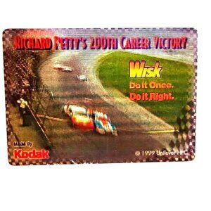 Vintage Nascar Holographic In Motion Trading Card Richard Petty 200th Victory